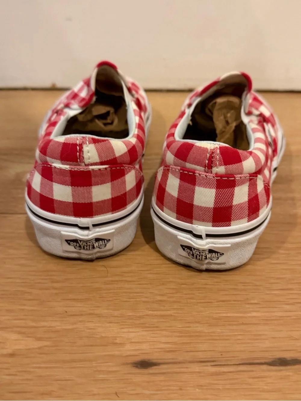 Vans Slip-On in Red Gingam